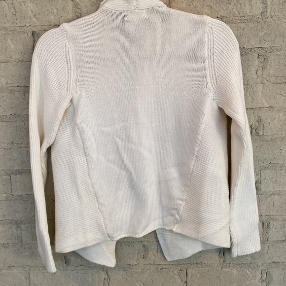 Maison Jules draped cowl neck ivory cardigan sweater. Size XS - Picture 4 of 7